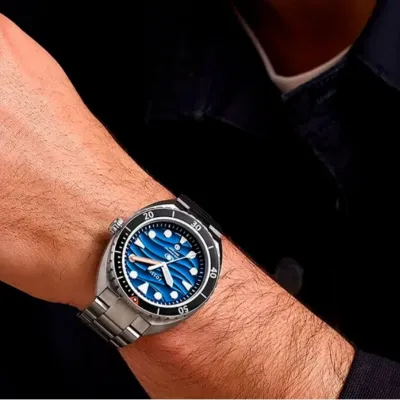 Fossil Breaker Stainless Steel Three-Hand Silicone Strap Watch